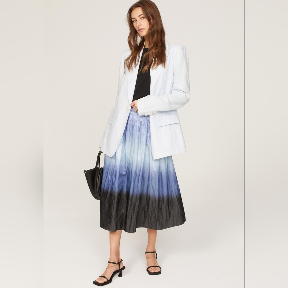 NEW VINCE | $495 Dip-Dye Ombré Skirt - Picture 3 of 8